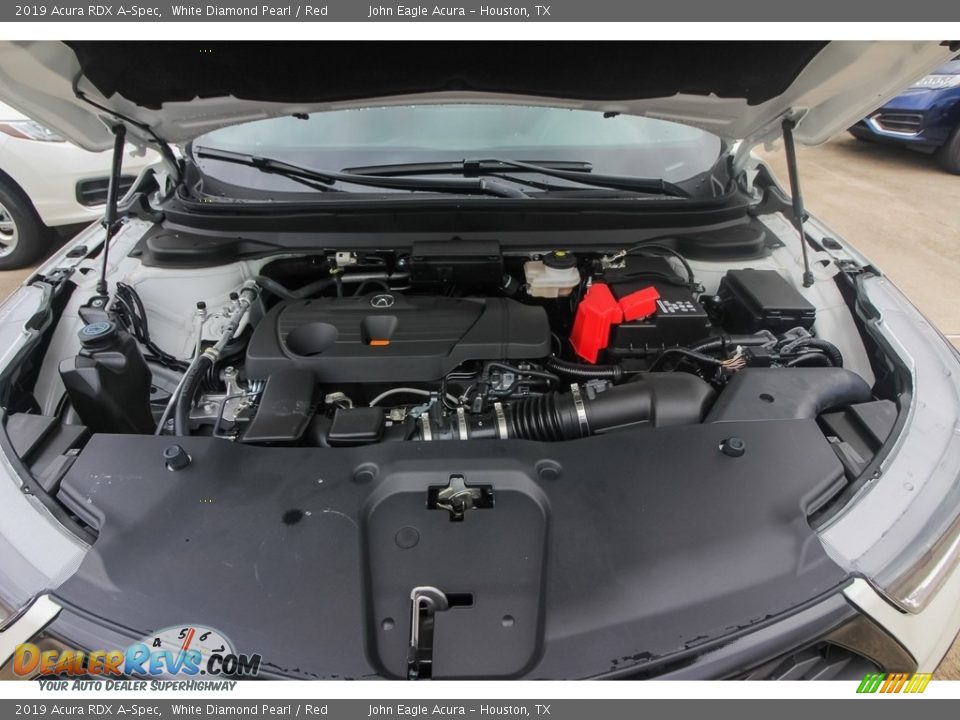 2019 Acura RDX A-Spec White Diamond Pearl / Red Photo #30