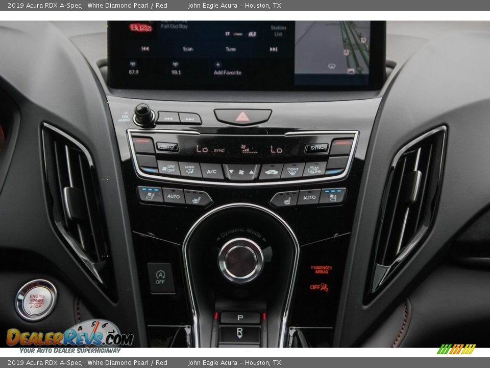 2019 Acura RDX A-Spec White Diamond Pearl / Red Photo #34