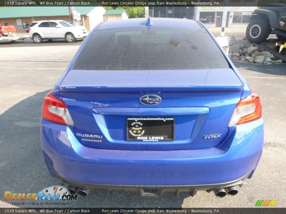 2018 Subaru WRX WR Blue Pearl / Carbon Black Photo #4
