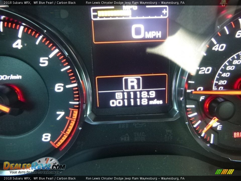 2018 Subaru WRX WR Blue Pearl / Carbon Black Photo #19