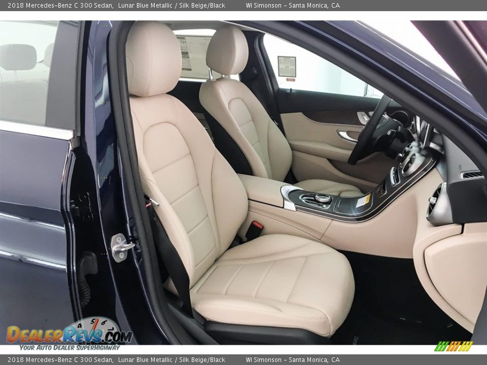2018 Mercedes-Benz C 300 Sedan Lunar Blue Metallic / Silk Beige/Black Photo #2
