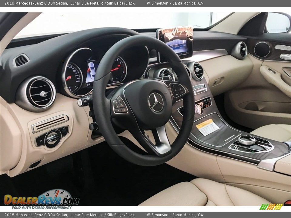 2018 Mercedes-Benz C 300 Sedan Lunar Blue Metallic / Silk Beige/Black Photo #5