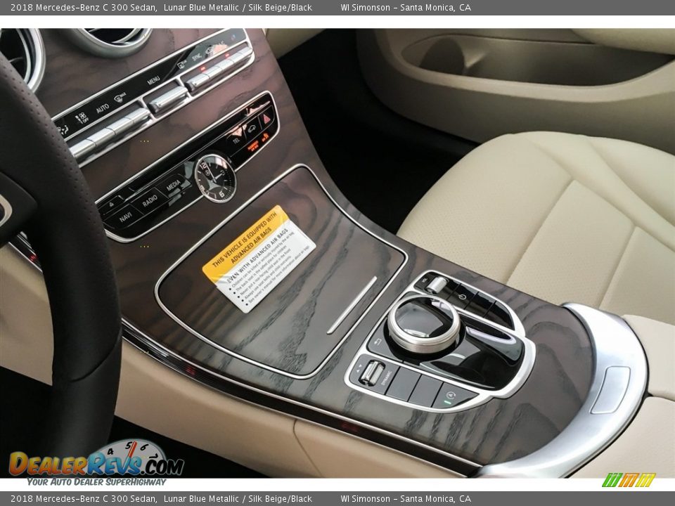 2018 Mercedes-Benz C 300 Sedan Lunar Blue Metallic / Silk Beige/Black Photo #7