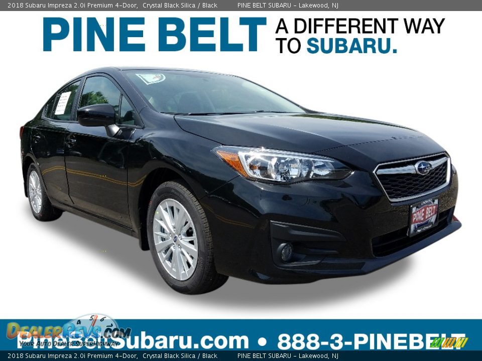 2018 Subaru Impreza 2.0i Premium 4-Door Crystal Black Silica / Black Photo #1