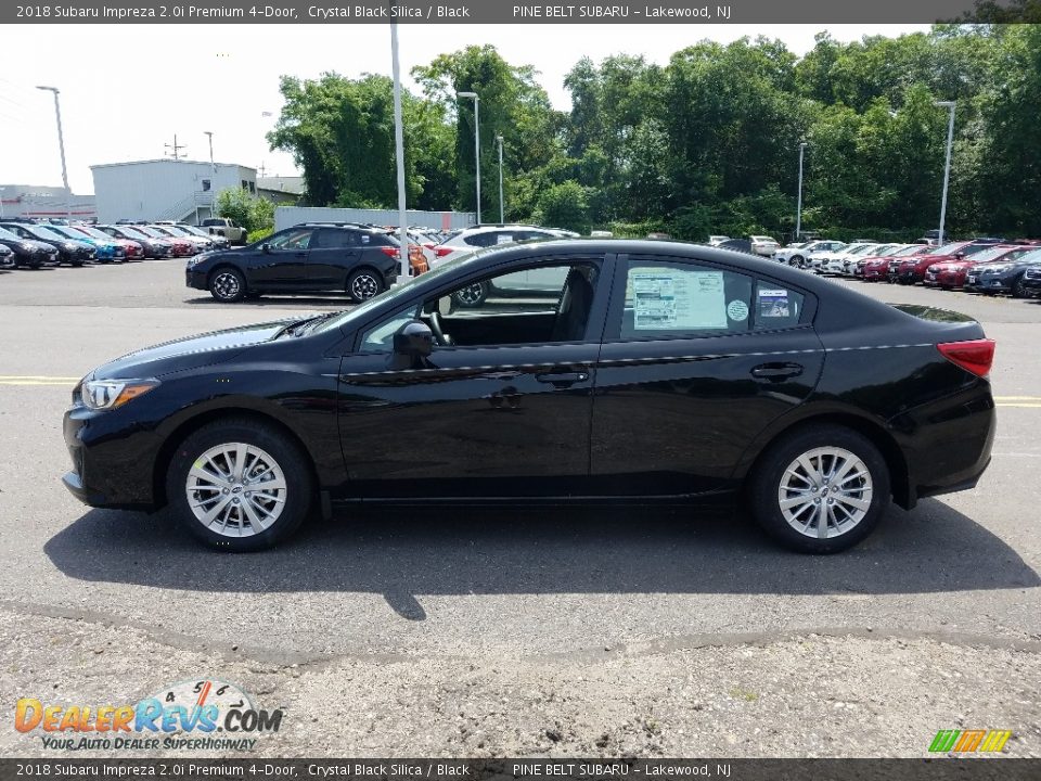 2018 Subaru Impreza 2.0i Premium 4-Door Crystal Black Silica / Black Photo #3