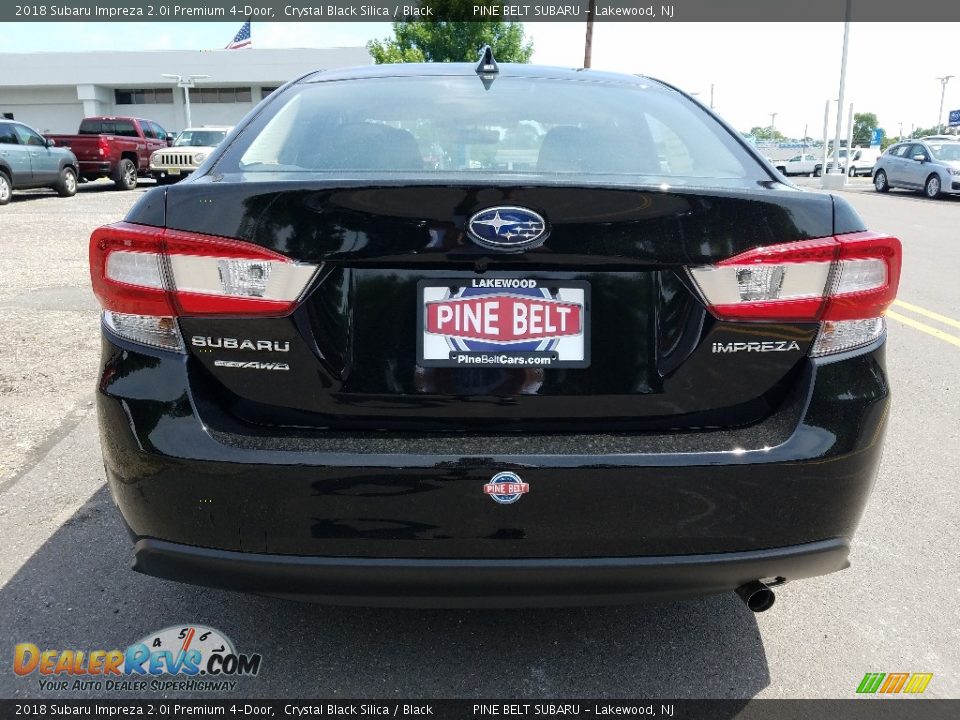 2018 Subaru Impreza 2.0i Premium 4-Door Crystal Black Silica / Black Photo #5