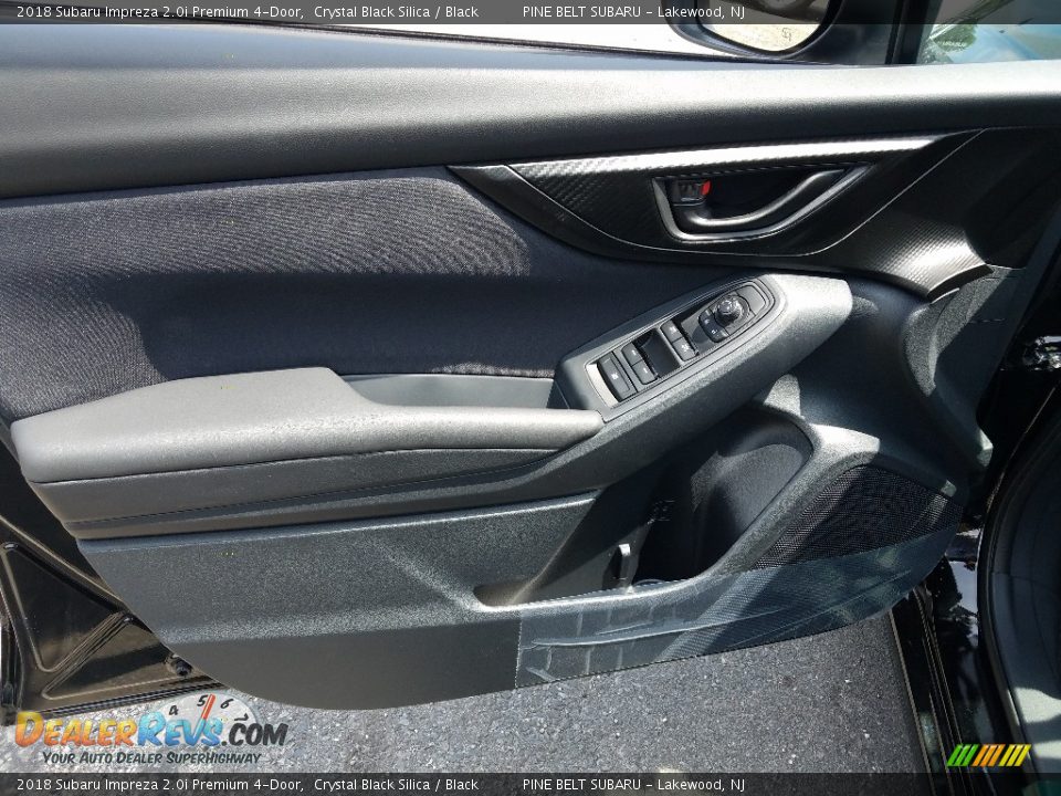 2018 Subaru Impreza 2.0i Premium 4-Door Crystal Black Silica / Black Photo #6
