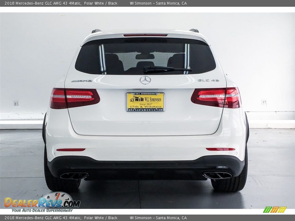 2018 Mercedes-Benz GLC AMG 43 4Matic Polar White / Black Photo #4
