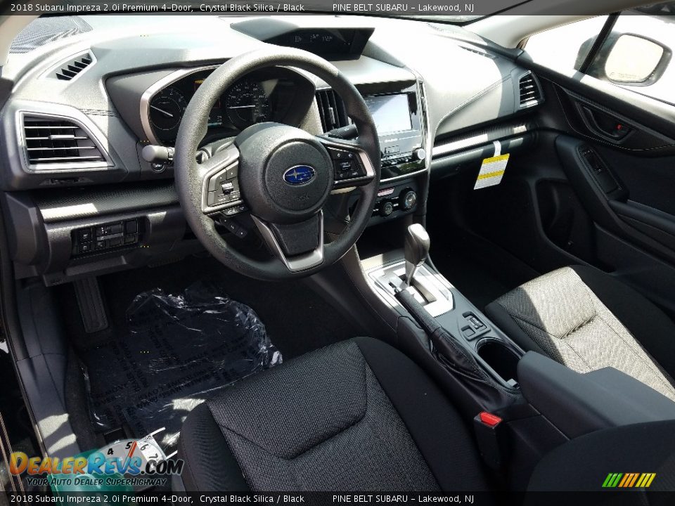 2018 Subaru Impreza 2.0i Premium 4-Door Crystal Black Silica / Black Photo #8