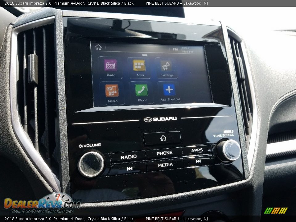 2018 Subaru Impreza 2.0i Premium 4-Door Crystal Black Silica / Black Photo #10