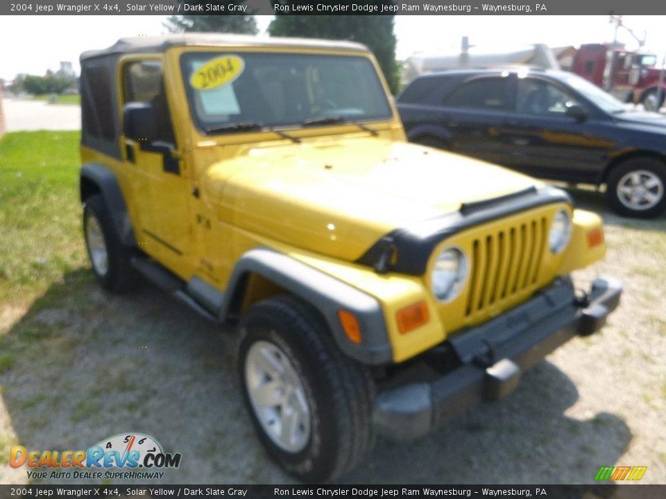 2004 Jeep Wrangler X 4x4 Solar Yellow / Dark Slate Gray Photo #10