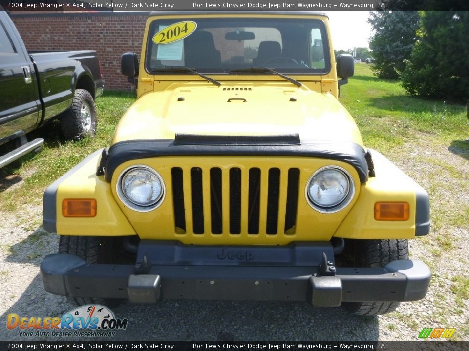 2004 Jeep Wrangler X 4x4 Solar Yellow / Dark Slate Gray Photo #11