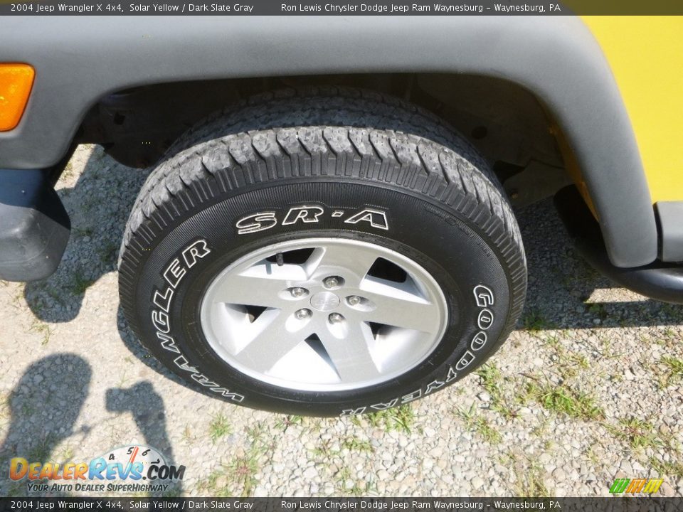 2004 Jeep Wrangler X 4x4 Solar Yellow / Dark Slate Gray Photo #12