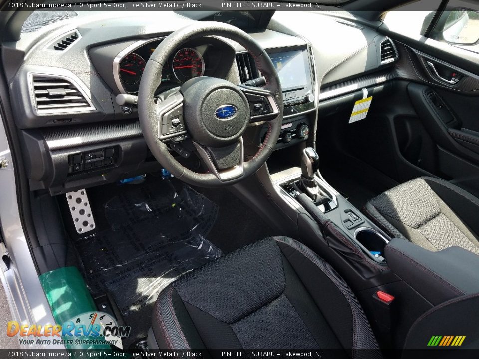 2018 Subaru Impreza 2.0i Sport 5-Door Ice Silver Metallic / Black Photo #8
