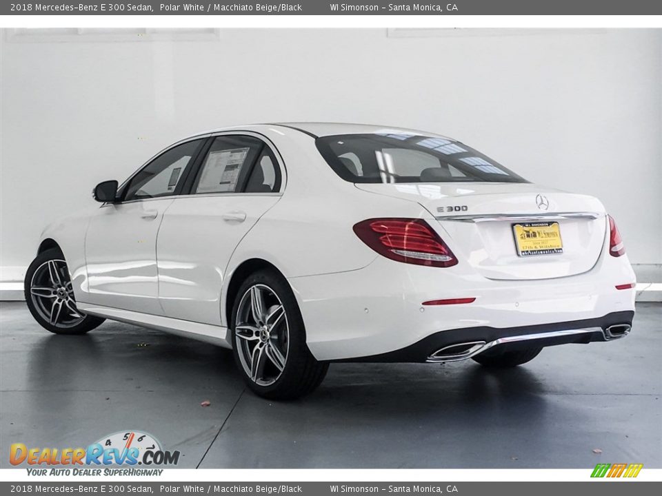 2018 Mercedes-Benz E 300 Sedan Polar White / Macchiato Beige/Black Photo #3