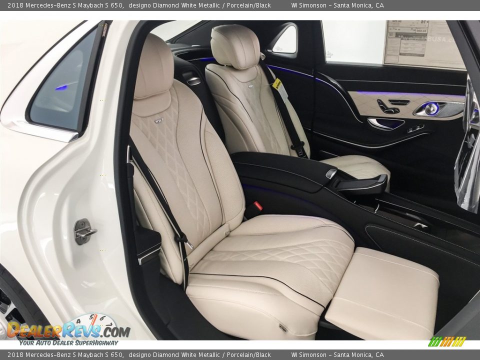 Rear Seat of 2018 Mercedes-Benz S Maybach S 650 Photo #15