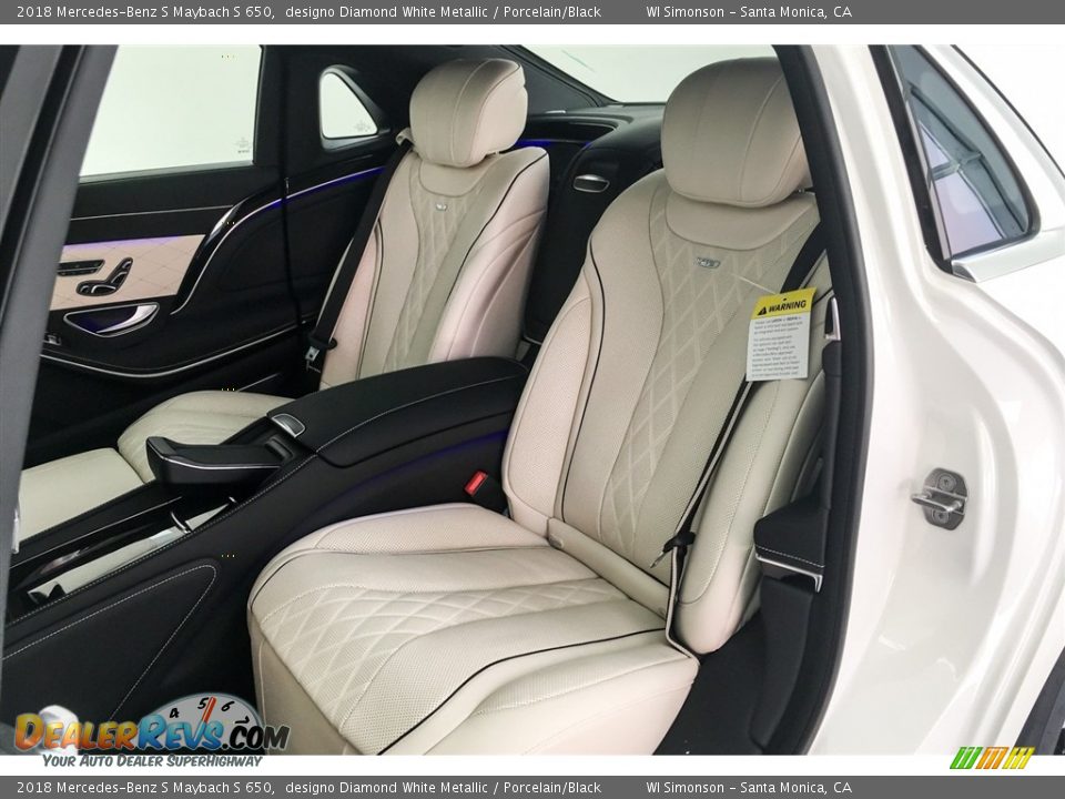 Rear Seat of 2018 Mercedes-Benz S Maybach S 650 Photo #17