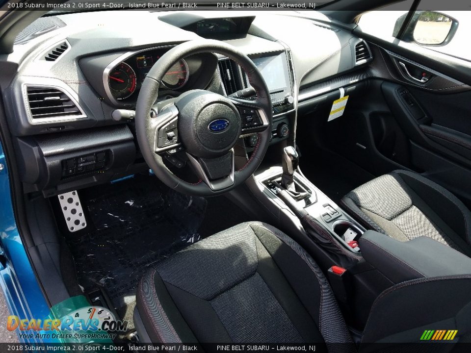 2018 Subaru Impreza 2.0i Sport 4-Door Island Blue Pearl / Black Photo #8