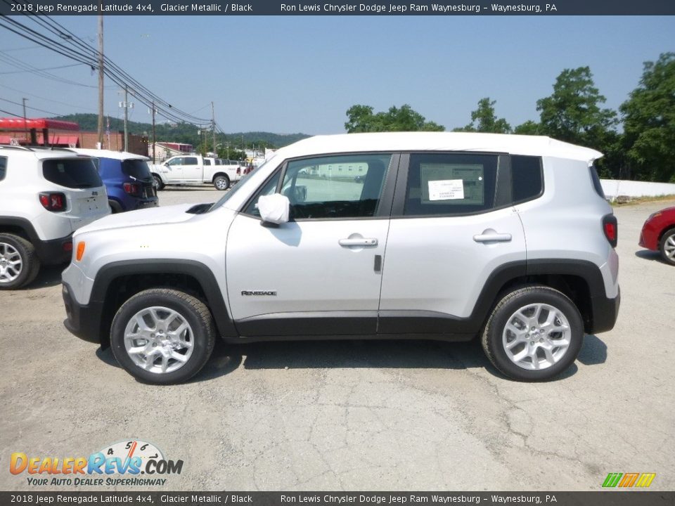 2018 Jeep Renegade Latitude 4x4 Glacier Metallic / Black Photo #2