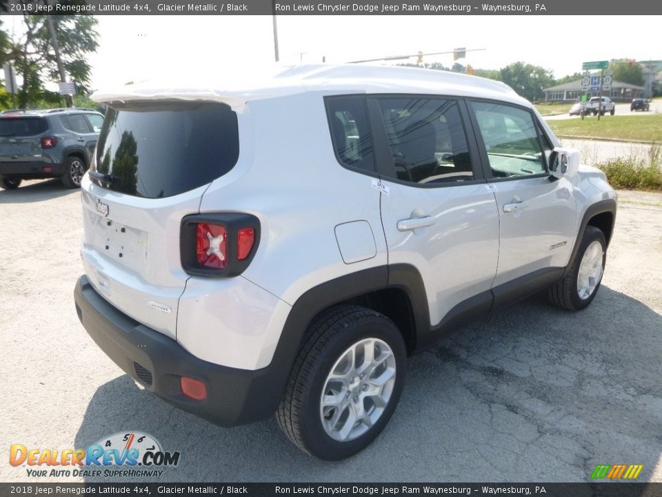 2018 Jeep Renegade Latitude 4x4 Glacier Metallic / Black Photo #5