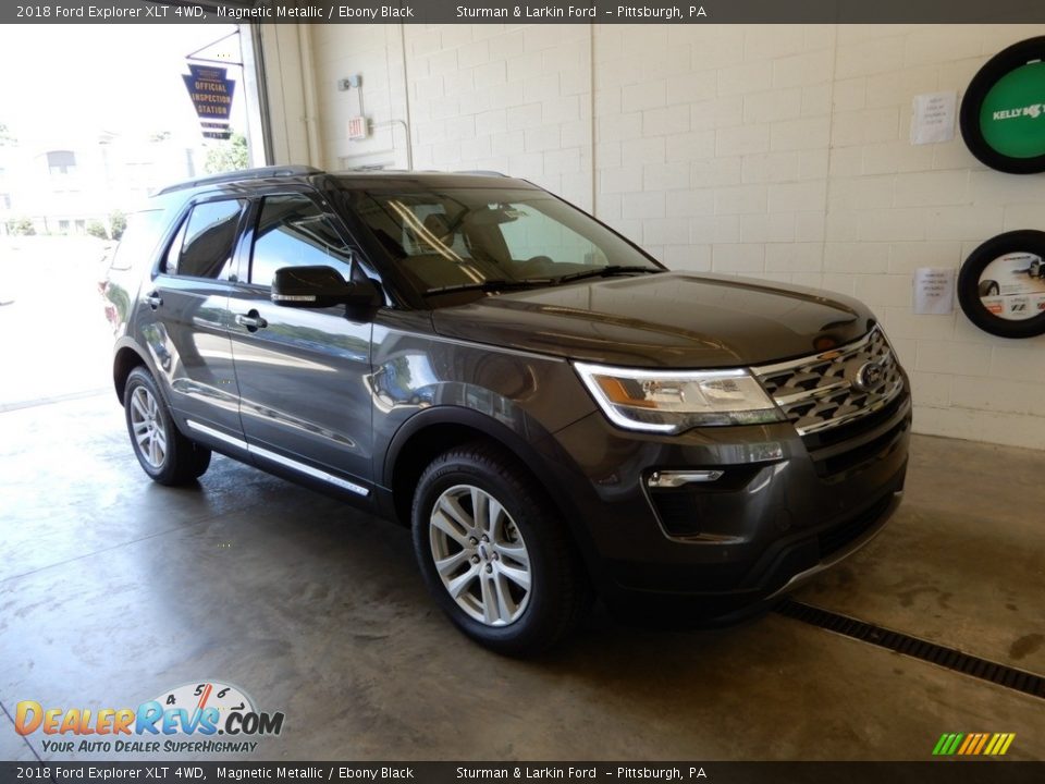 2018 Ford Explorer XLT 4WD Magnetic Metallic / Ebony Black Photo #1