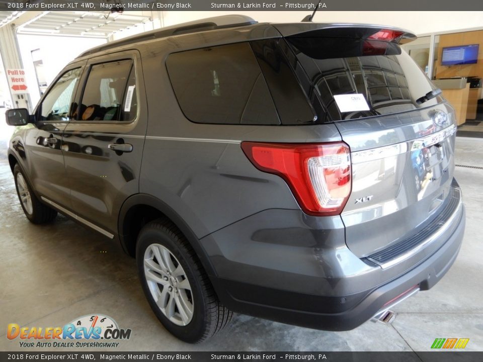 2018 Ford Explorer XLT 4WD Magnetic Metallic / Ebony Black Photo #4