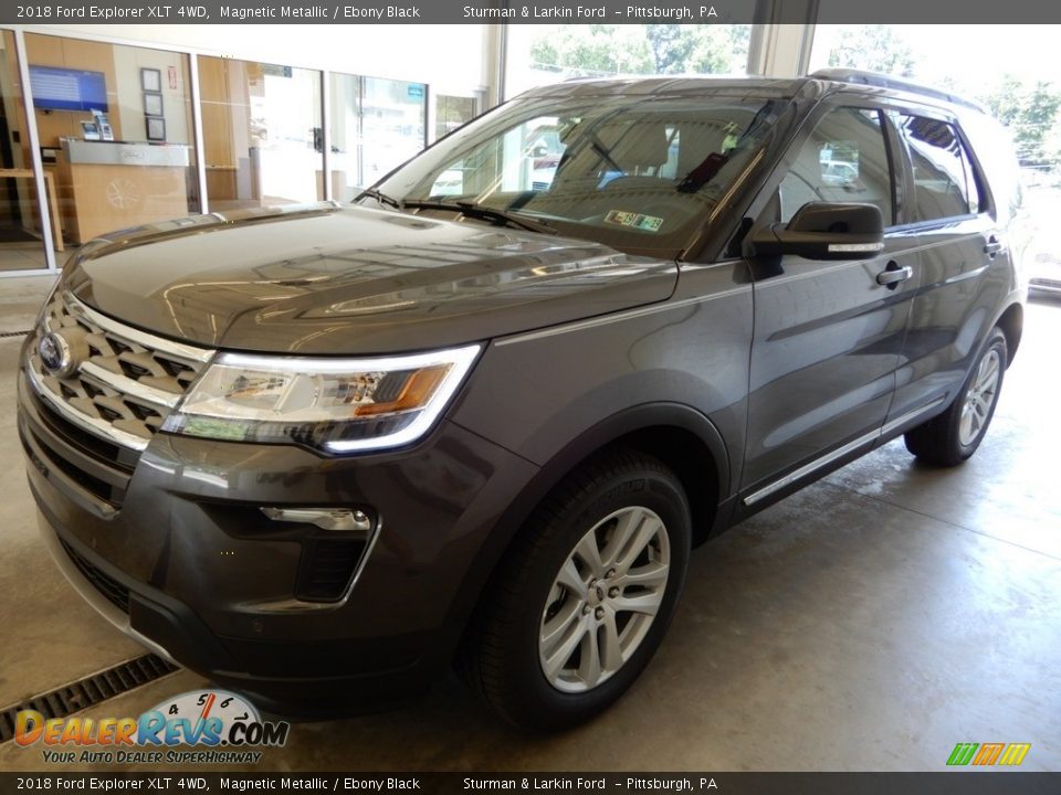 2018 Ford Explorer XLT 4WD Magnetic Metallic / Ebony Black Photo #5