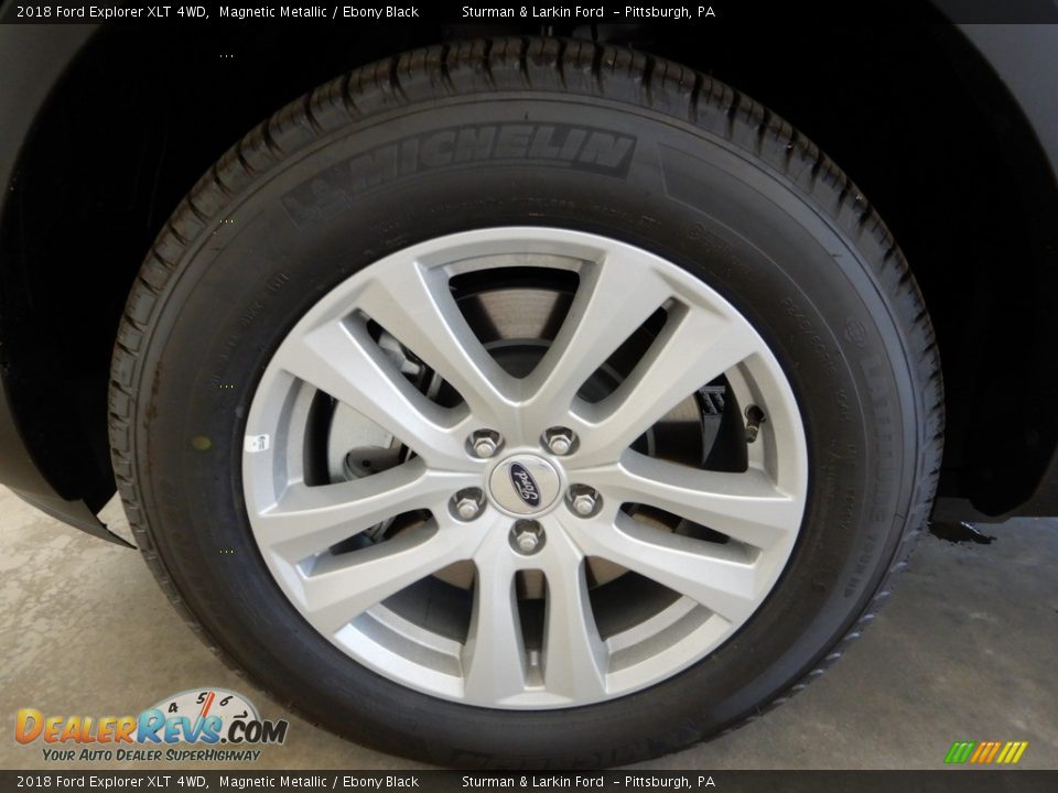 2018 Ford Explorer XLT 4WD Magnetic Metallic / Ebony Black Photo #6