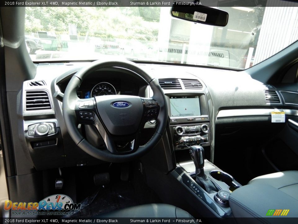 2018 Ford Explorer XLT 4WD Magnetic Metallic / Ebony Black Photo #9