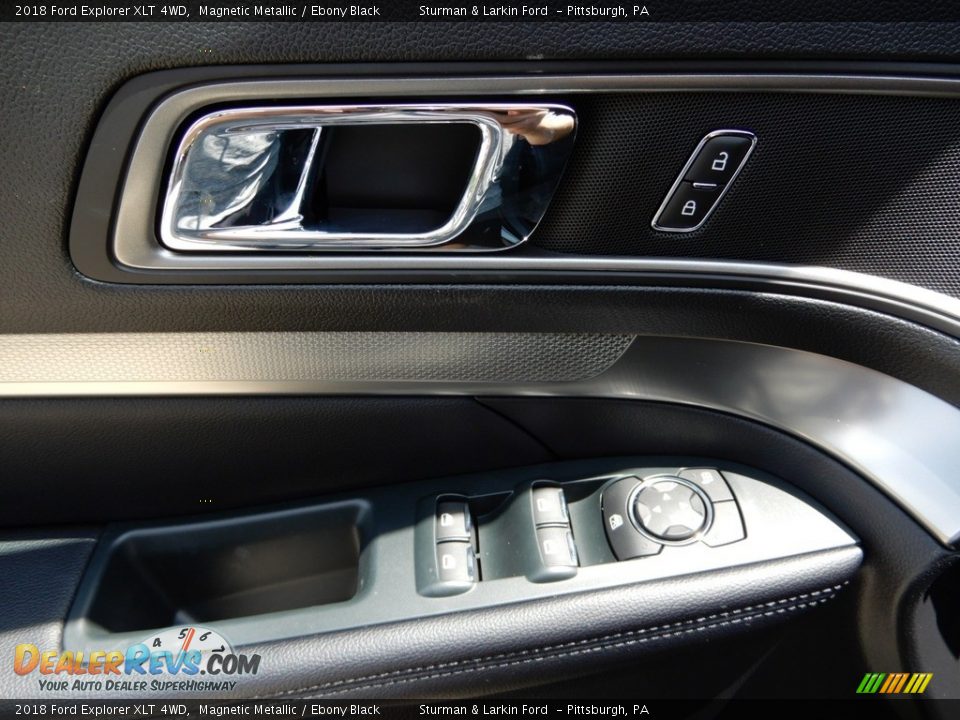 2018 Ford Explorer XLT 4WD Magnetic Metallic / Ebony Black Photo #10