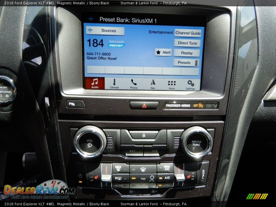 2018 Ford Explorer XLT 4WD Magnetic Metallic / Ebony Black Photo #15