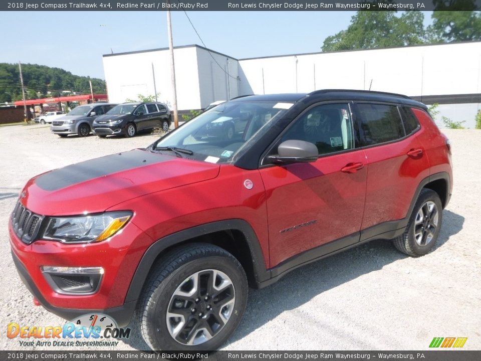 2018 Jeep Compass Trailhawk 4x4 Redline Pearl / Black/Ruby Red Photo #1