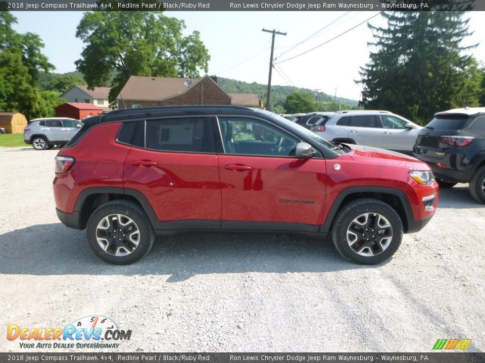 2018 Jeep Compass Trailhawk 4x4 Redline Pearl / Black/Ruby Red Photo #6