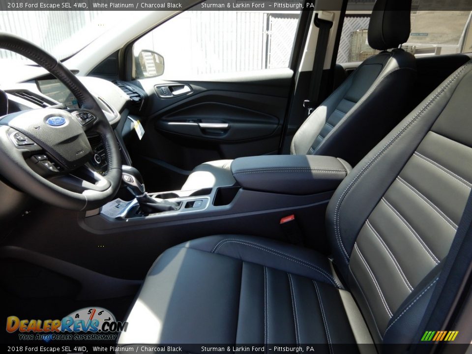 2018 Ford Escape SEL 4WD White Platinum / Charcoal Black Photo #7