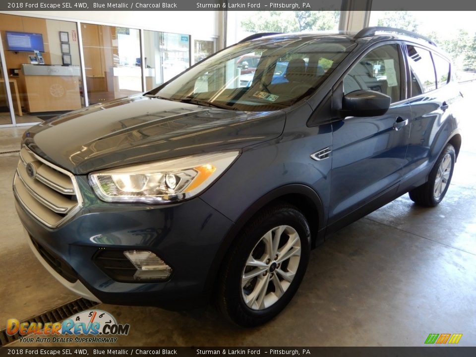 2018 Ford Escape SEL 4WD Blue Metallic / Charcoal Black Photo #5