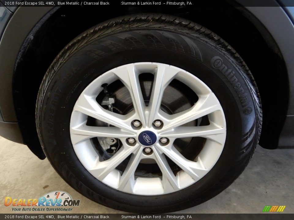 2018 Ford Escape SEL 4WD Blue Metallic / Charcoal Black Photo #6