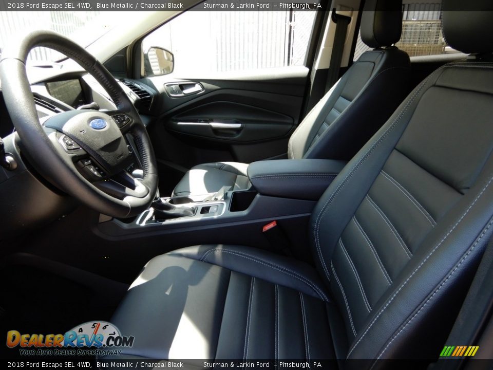 2018 Ford Escape SEL 4WD Blue Metallic / Charcoal Black Photo #7