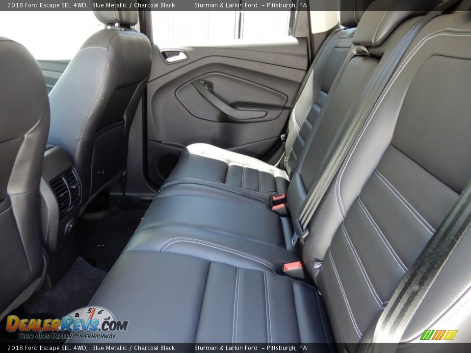 2018 Ford Escape SEL 4WD Blue Metallic / Charcoal Black Photo #8