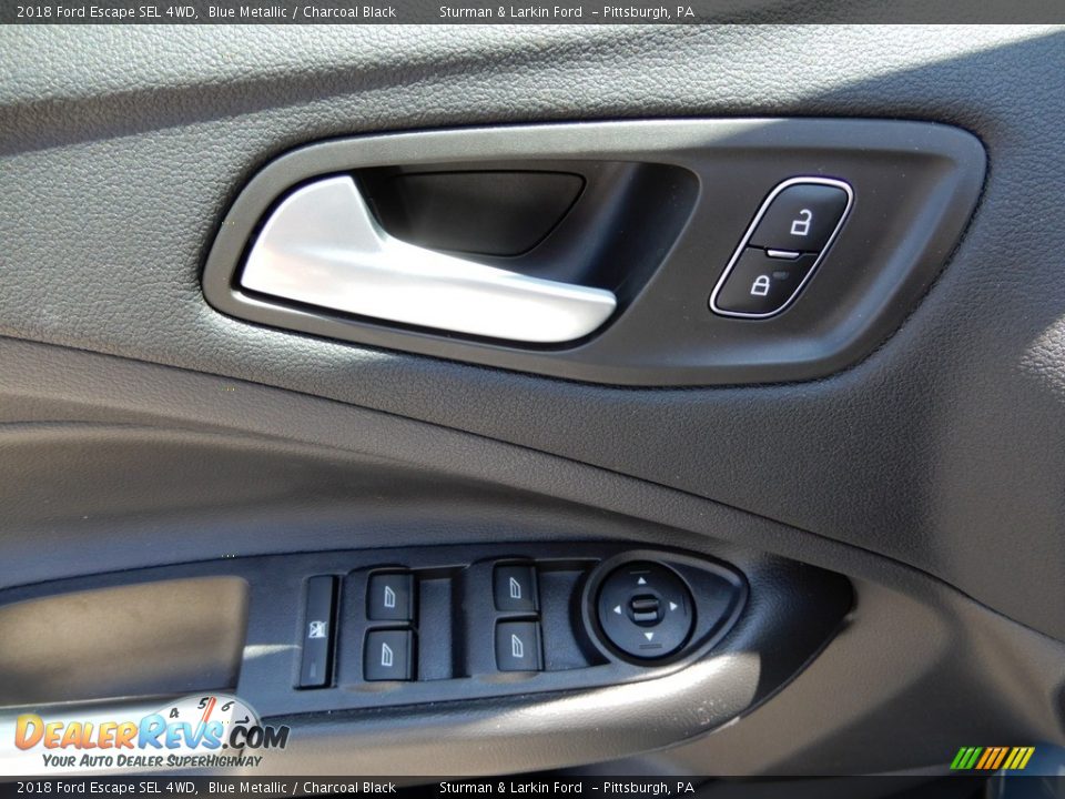 2018 Ford Escape SEL 4WD Blue Metallic / Charcoal Black Photo #10