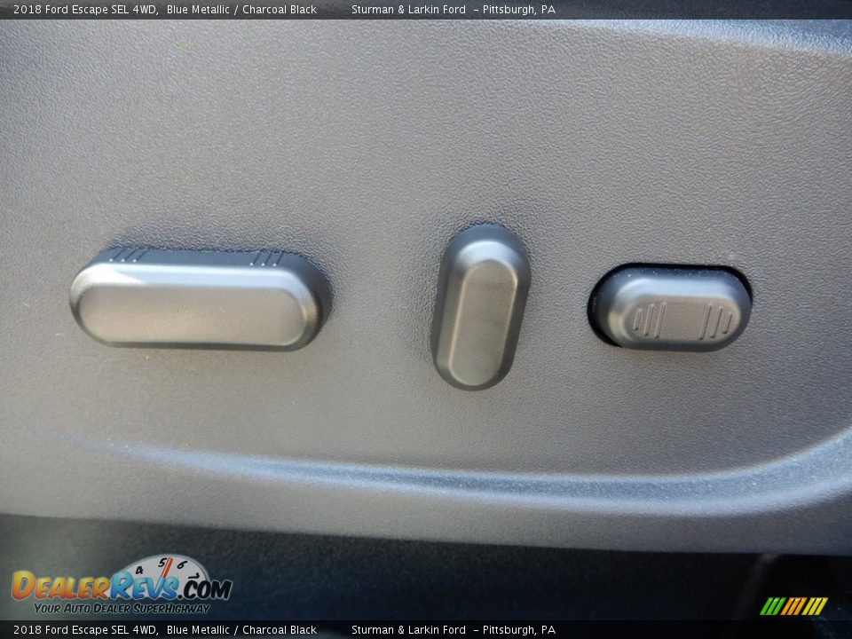 2018 Ford Escape SEL 4WD Blue Metallic / Charcoal Black Photo #12