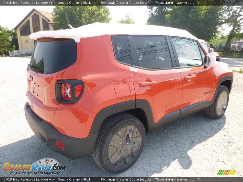 2018 Jeep Renegade Latitude 4x4 Omaha Orange / Black Photo #5