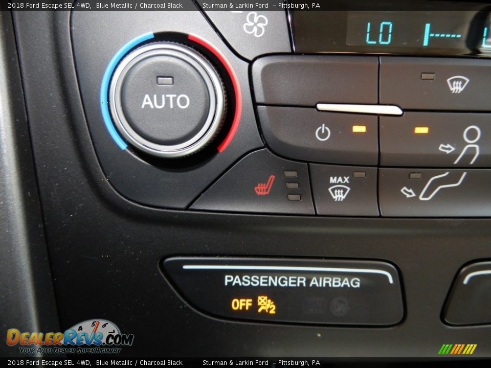 2018 Ford Escape SEL 4WD Blue Metallic / Charcoal Black Photo #13
