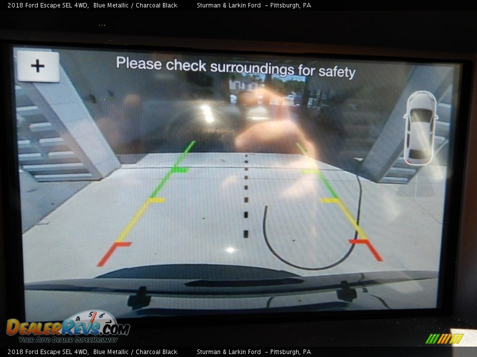 2018 Ford Escape SEL 4WD Blue Metallic / Charcoal Black Photo #14