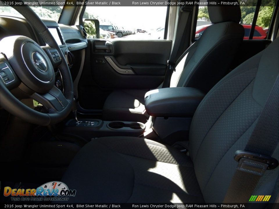 2016 Jeep Wrangler Unlimited Sport 4x4 Billet Silver Metallic / Black Photo #12