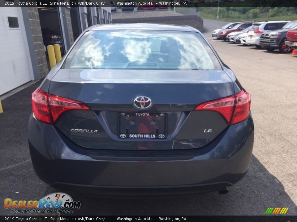 2019 Toyota Corolla LE Slate Metallic / Ash/Dark Gray Photo #4