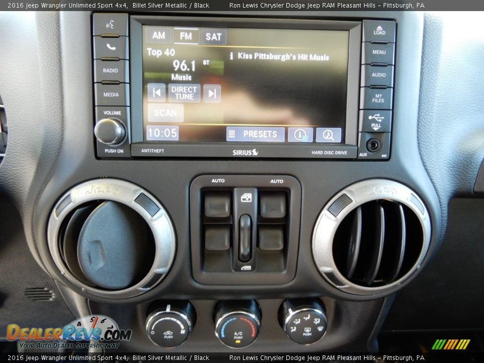 2016 Jeep Wrangler Unlimited Sport 4x4 Billet Silver Metallic / Black Photo #19