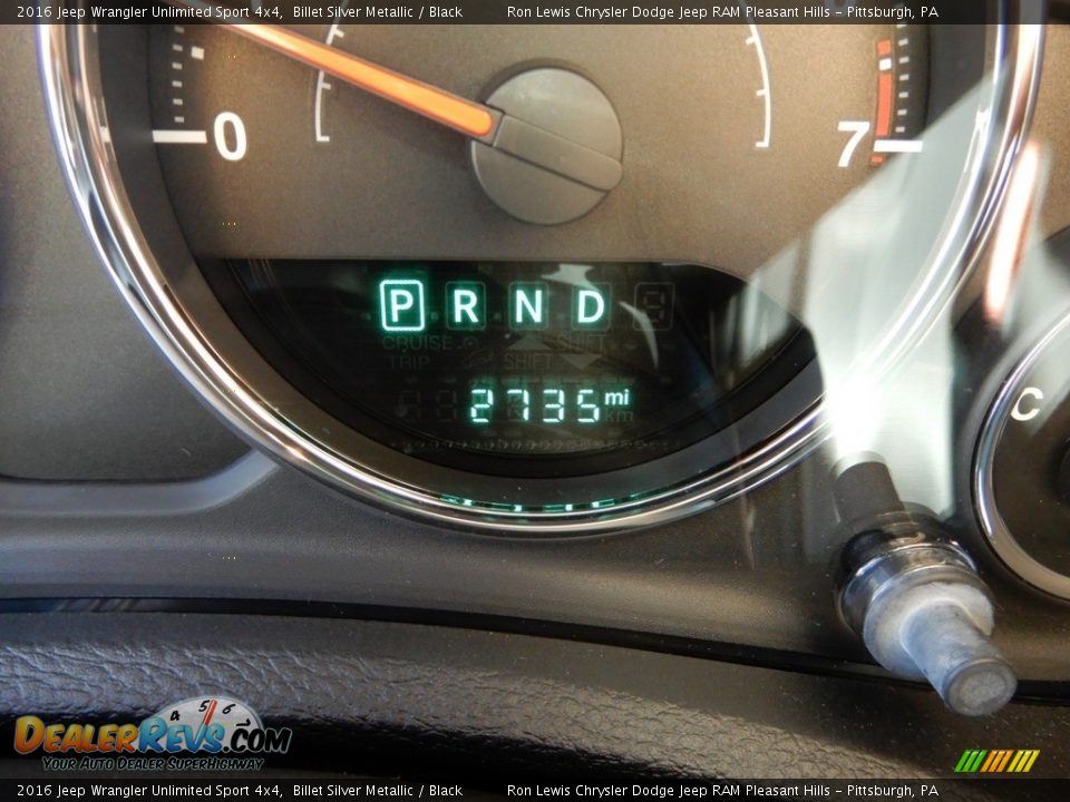 2016 Jeep Wrangler Unlimited Sport 4x4 Billet Silver Metallic / Black Photo #20