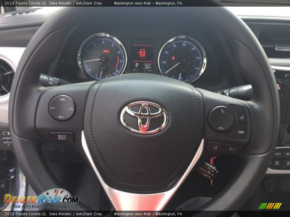 2019 Toyota Corolla LE Slate Metallic / Ash/Dark Gray Photo #13