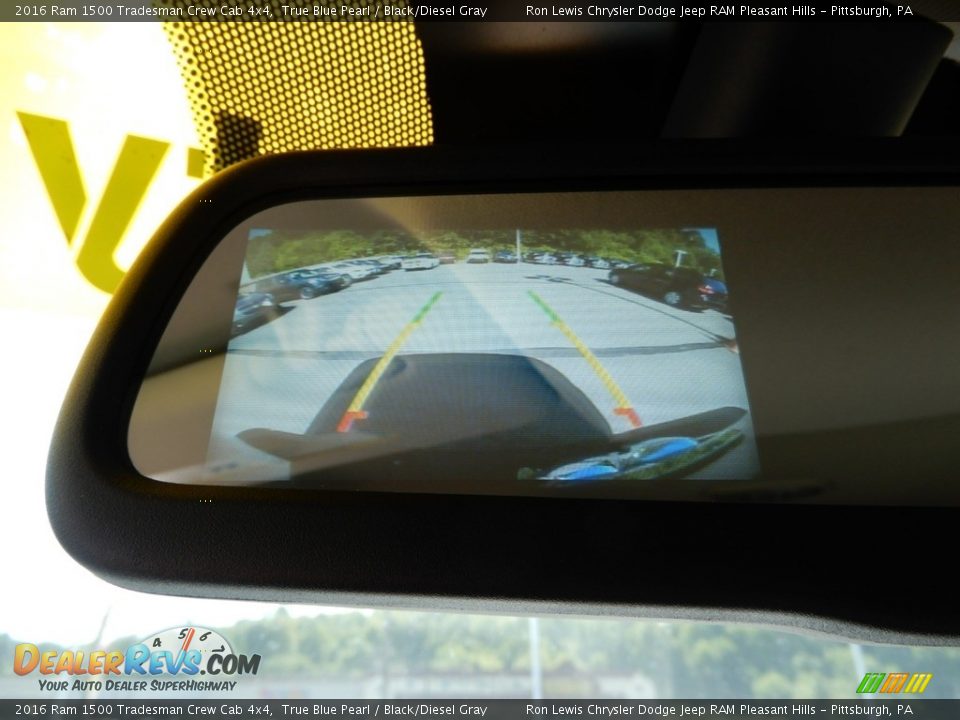 2016 Ram 1500 Tradesman Crew Cab 4x4 True Blue Pearl / Black/Diesel Gray Photo #18