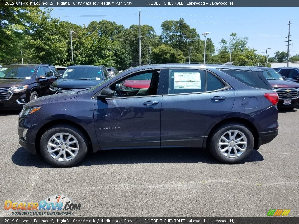 2019 Chevrolet Equinox LS Nightfall Gray Metallic / Medium Ash Gray Photo #3